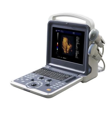 China SV-C9 Portable 12 inch Color Doppler Ultrasound Scanner(4D function Optional) with one convex probe and one linear probe for sale