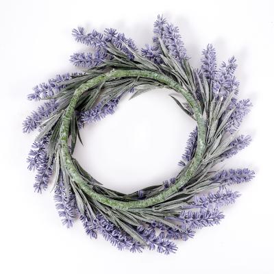 China Hot Sale Artificial Wall Lavender Garland Faux Handmade Wholesales Garden Wedding Floral Home Outdoor Indoor Decoration Flowers for sale