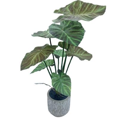 China Artificial Autumn Handmade Wholesale House Plastic Plant With Potted Garden Home Decoration Pot Bonsai Ornament Artificial Plants for sale