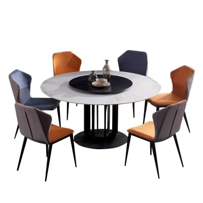 China Modern Design Modern Furniture Silver Dinner Room Table And Chairs Mirror Glass Top Dining Table Set Transparent OEM Tempered Metal Hardware for sale