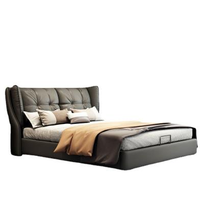 China Free Sample Modern Tufted Adjustable Twin Queen Frame Fabric Free Sample American King Size Gas Lift Bed for sale