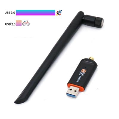 China Office & Universal Laptop Wifi Dongle Usb Ethernet Adapter 802.11n Receiver Network Card Usb Wifi 5dBi Antenna for sale