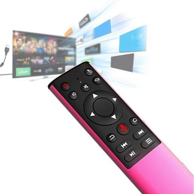 China Wireless Voice Control Gyro Fly Air Mouse 2.4G Voice Remote Control For Smart TV for sale