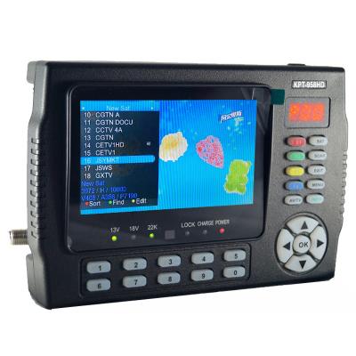 China Portable Multifunctional DVB/S/S2 LED KPT-958HD With 4.3inch HD Satellite Dish Receiver Finder Handheld Meter KPT-958HD for sale