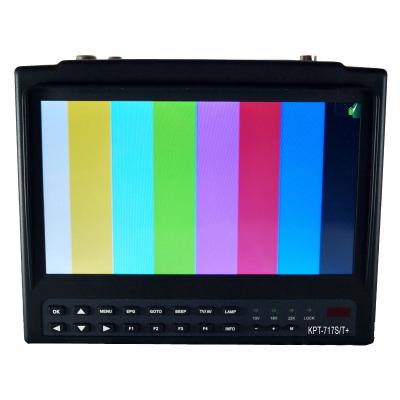 China KPT-717ST+ 7 Inch IPS DVB-S DVB-S2 MPEG4 H.265 Satfinder Digital Finder Meter CCTV Satellite Monitor KPT-717ST+ for sale