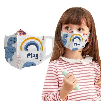 China Breathable Children 3d Disposable Face Mask , 3d Face Mask Kids 3 Ply Disposable Child Breathable Face Mask for sale