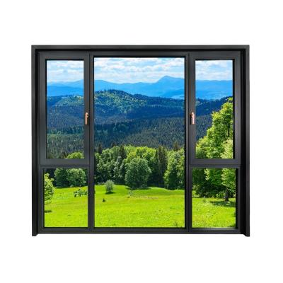 China High Quality Swing Bi Fold Fold Huge Glass Window Pane Sliding Windows Aluminum Profiles for sale