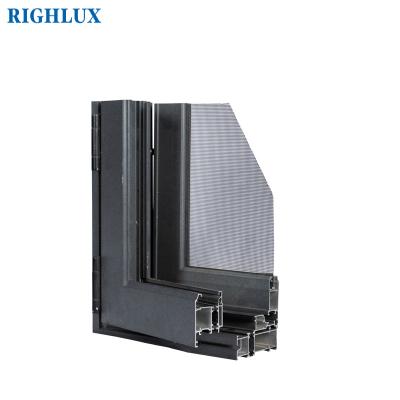 China Swing China Customized Narrow Frame Balcony Window House Double Glazed Windows Aluminum Frame Windows for sale