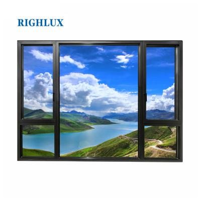 China High Quality Framed Sliding Aluminum Balcony Models Low Price Invisible Or Heavy Duty Solid Workmanship Window for sale