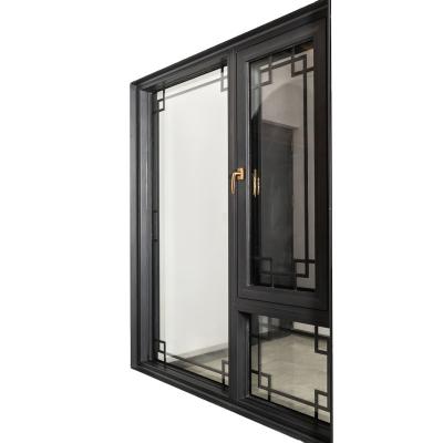 China European Style Invisible Or Resistant Windproof Mesh Soundproof Thermal Heat Insulated Aluminum Glass Double Tempered Glass-Glass Window for sale