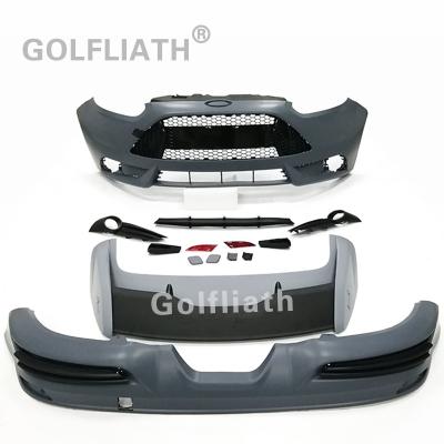 China ABS Front Bumper Body Parts Rear Bumper Bodykits For Ford Focus ST Type 2012 for sale