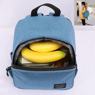 China Date Hot Sale Gray Cooler Backpack Women Waterproof With Pockets For Child Mini Soft Thermal Backpack for sale