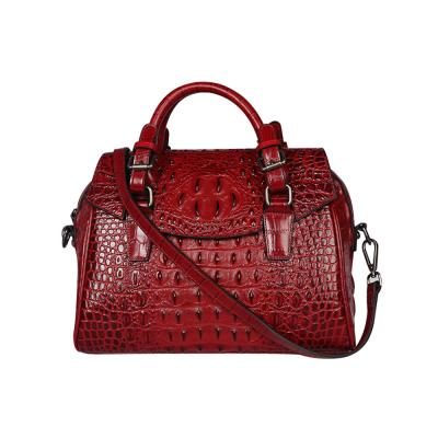 China Designer 100% Genuine Leather Crocodile Pattern Handbag Ladies Luxury Genuine Leather Handbags 2020 New Fashion Women's Bag for sale