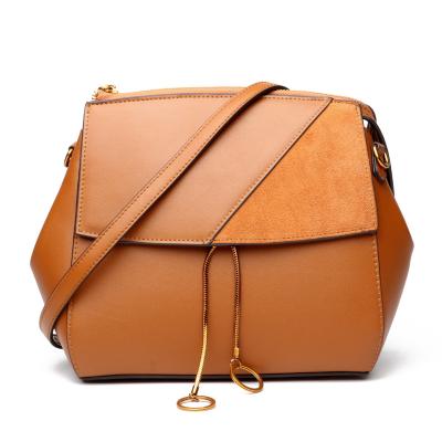 China 2021 New Arrival Fashion 100% Genuine Leather Handbags For Women Brown Black Cross - Body Messenger Shoulder Bag for sale