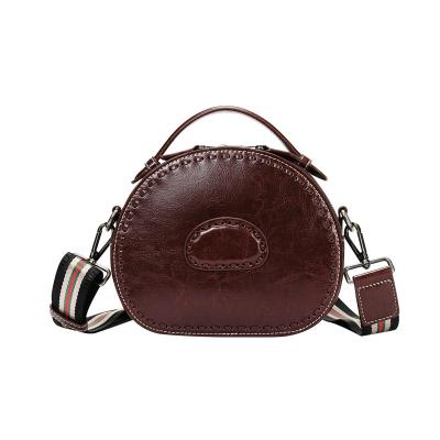 China 2021 Fashion Women's Vintage Bags Falp Genuine Leather Women's Vintage Shoulder Handbags Designer Messenger Bags for sale