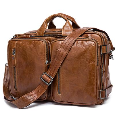 China Business Genuine Leather Briefcase For Men Messenger Bag Travel Laptop Bag For Men Document Business Briefcase Genuine Leather Male for sale