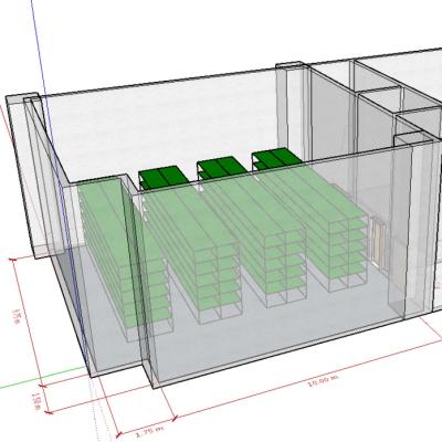 China AL Profile 200SQM NFT Hydroponics Leafy Vegetable System Indoor Growing Vertical Farm for sale