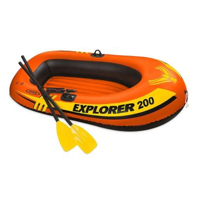 China Warter Sports INTEX 58331 Schlauchboot Portable Canoe Inflatable Fishing Boat For Sale 1-2 Person Inflatable Boat PVC for sale