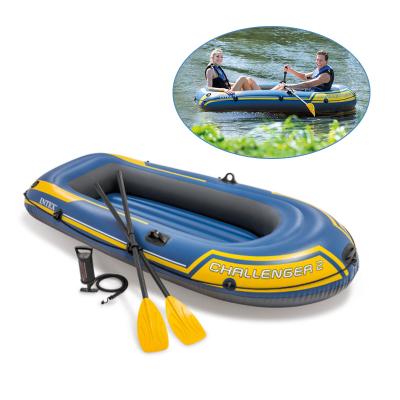 China INTEX 68367 Luxury Boats Foldable Plastic Cheap Inflatable Boat Hot Selling Nice Recreational Kayak Fishing Canoe for sale