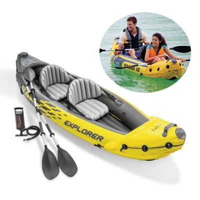 China Factory wholesale kayak K2 lightweight inflatable river canoe relaxing inflatable boats INTEX 68307 on sale for sale