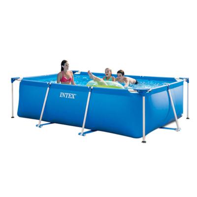 China INTEX 28272 Durable Wholesale Outside Inflatable Bathtub Swimming Pool Cheap Blue Inflatable Family Pool for sale