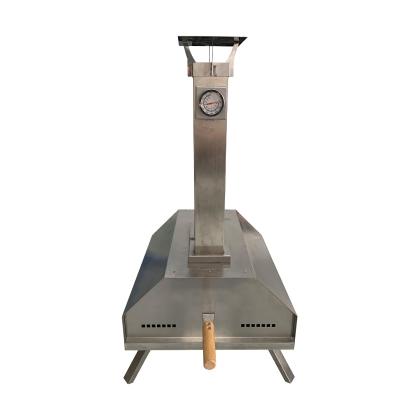 China Easily Assembled Outdoor Wood Pellet Garden Kitchen Stainless Steel Small Portable Pizza Oven for sale