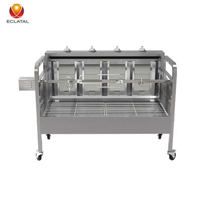 China Easily Assembled Outdoor Rotisserie Barbecue Grill Spit Rotisserie Infrared Grill for Pork Lamb Chicken for sale