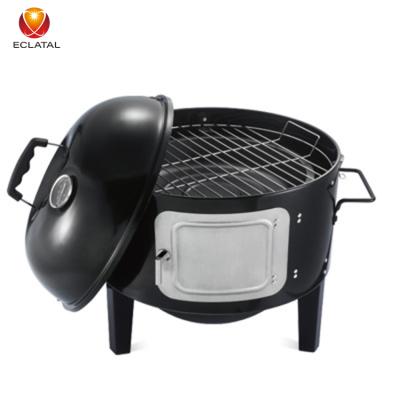 China Multifunctional Easily Assembled Carbon Steel BBQ Smoker Grill Smoker Charcoal Grill Wholesale for sale