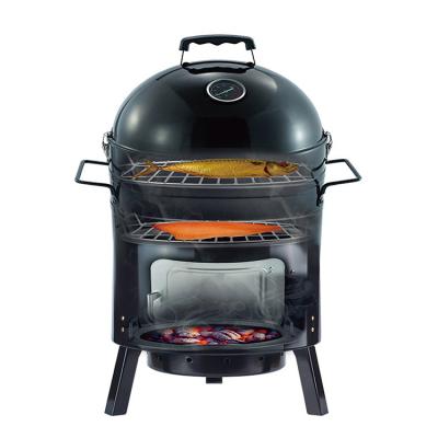 China Wholesale BBQ Grill Cheap Price Carbon Steel Charcoal Smoker Barbecue Easily Assembled Detachable Oven for sale