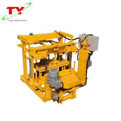 China Building Material Shops QT40-3A Moving Bricks Blocks Making Machine Cement Bricks Egg Laying Machine for sale