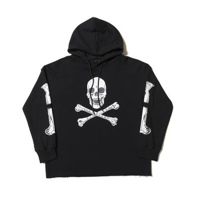 China Custom 100% Sweatshirt Pullover Hoodies Logo Print Fleece Fashion Casual Cotton Unisex Hoodies Wholesale Anti Shrink White for sale