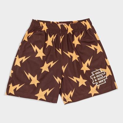 China Sustainable 2022 summer custom Eric Emanuel Shorts EE full Printing Casual Men fitness Beach eric emmanuel mesh Short for sale