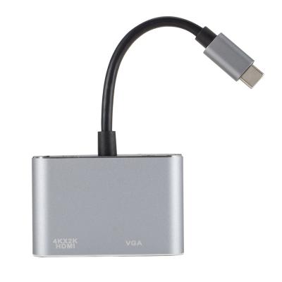 China LAPTOP 2IN1 Type-C 3.1 USB C to 4K@30HZ VGA Hub Adapter HDMI-compatible for xioami 10 TV MacBook Nintendo Samsung S9 Dex Huawei P20 for sale