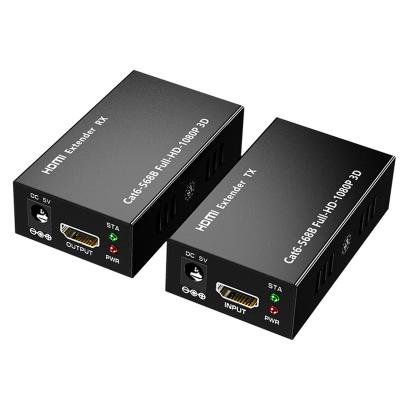 China 60M Extender RJ45 HDMI Extender 1080P HDMI Network Extender Through CAT5e CAT6 LAN Extensor For PS4 Apple TV PC Laptop HDTV 568B for sale