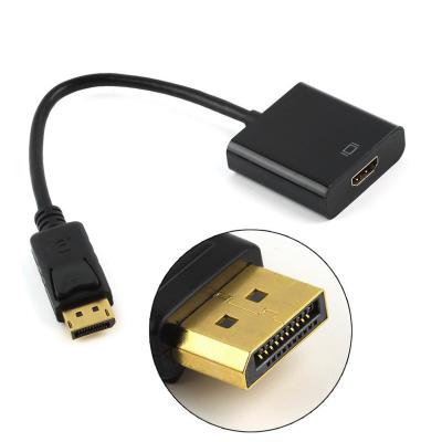 China LAPTOP DisplayPort DP to Hdmi-Compatible Cable Adapter HD 1080P Male to Female Converter for HP DELL Laptop PC Display Port Connector for sale