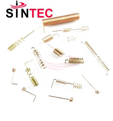 China Copper Customized By Your Stage File 315MHz 433MHz 868 GSM 2.4G Brass Copper Spring Antenna for sale