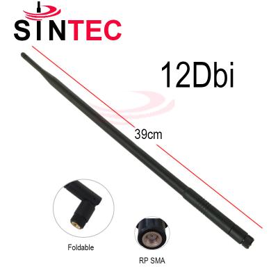 China 12 DB 2.4Ghz Omni Directional Wifi Plastic Rubber Antenna For Router Signal Booster for sale