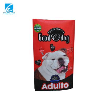 China Custom Printed Pet Food Packaging Bags Custom Printed Aluminum Composite Gusset Side Packaging Bags 15Kg 20Kg 50Kg Plastic Package for sale