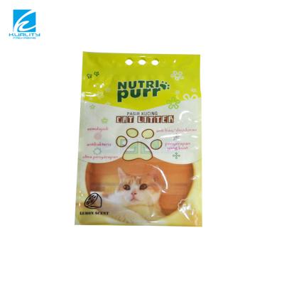 China Custom Printed Cat Litter Bags Printed Zip Lock Bag Plastic Packaging Barrier Zipper Top Soft Touch for sale