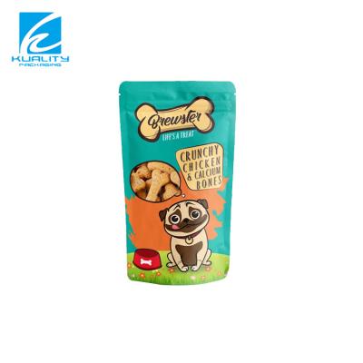 China Recyclable Custom Plastic Pet Food Bag Packaging Zip Lock Stand Up Pouch Pet Food Bag For Cat /Dog Food for sale