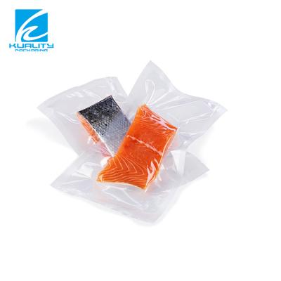 China Barrier Laminated Transparent Heat Seal Vacuum Sealed Bag For Fish for sale