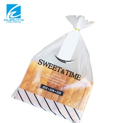 China Pet/Pe Disposable Custom Bread Food Grade Packaging Storage Packaging Bag With Logo Cookie Bag Plastic Bread Bag for sale