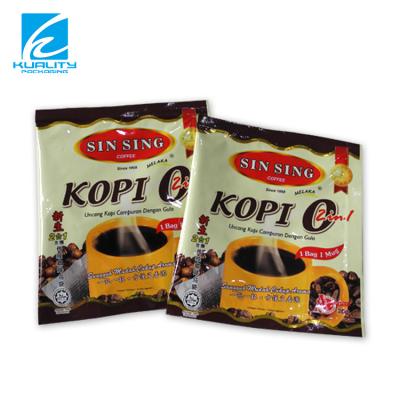 China Barrier Instant Coffee Bean Packing Sachet Material In Guangdong Flexible Food Heat Seal LDPE Printing Gravure Printing Shrink Bag for sale