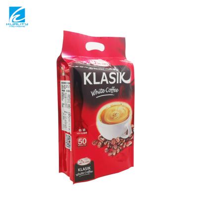 China Custom Barrier Coffee Packaging Plastic Side Foil Gusset Pouches Outer Coffee Bag Printing for sale