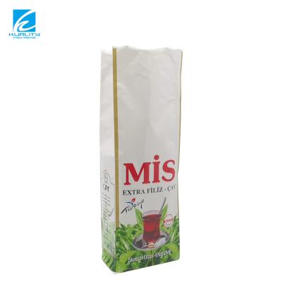 China Moisture Proof Private Label Plastic Heat Seal Side Gusset Laminated Aluminum Foil Pla Empty Mylar Pouch Boba Tea Bag for sale