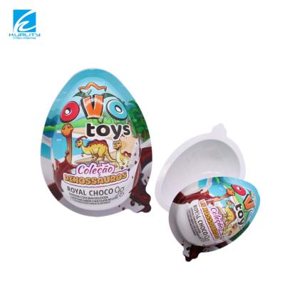 China Custom Printed Plastic Moisture Proof Joy Egg Packaging Material Candy Foil Food Packaging Box Blister Chocolate Wrapper for sale