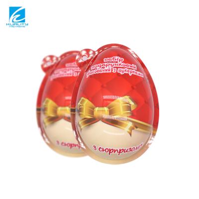 China Recyclable Custom Printed Chocolate Box Packaging Plastic Egg Shell Packaging For Chocolate Toy for sale