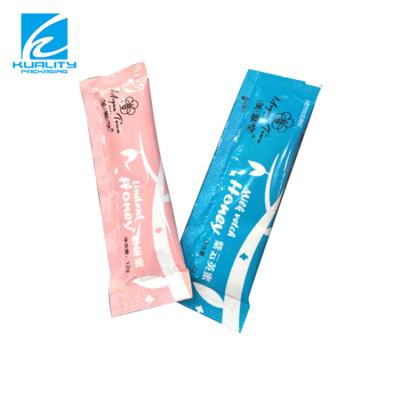 China Custom Laminated Plastic Aseptic Mini Honey Sachet for sale