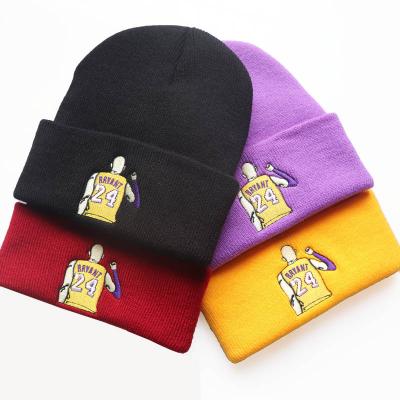 China breathable & New Spring Waterproof Custom Design Star Embroidery Soft Wool Knitted Graphic Women Beanie Hat for sale