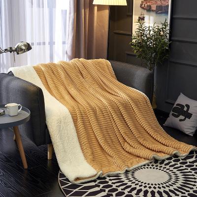 China Wholesale High Quality Anti-static Warmful Super Soft Winter Double Solid Color Solid Color Flannel Throw Blankets for sale